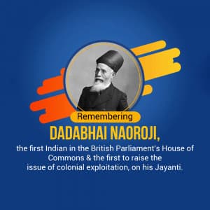 Dadabhai Naoroji Janm Jayanti whatsapp status poster