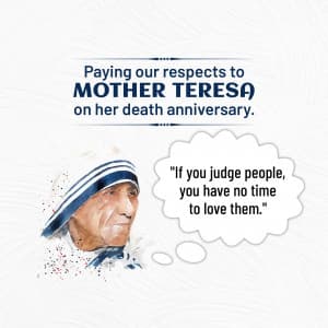 Mother Teresa Punyatithi graphic