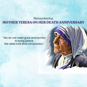 Mother Teresa Punyatithi marketing flyer