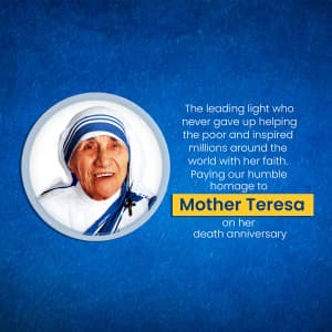 Mother Teresa Punyatithi creative image