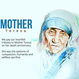 Mother Teresa Punyatithi Facebook Poster