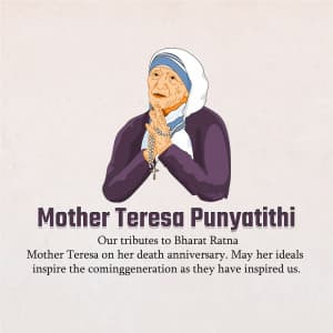 Mother Teresa Punyatithi Instagram Post