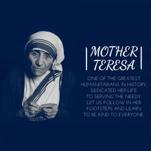 Mother Teresa Punyatithi illustration