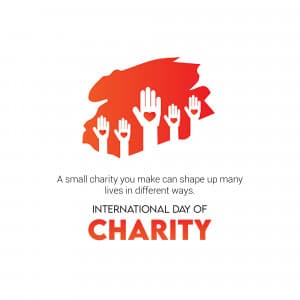 International Day of Charity ad post