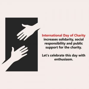 International Day of Charity greeting image