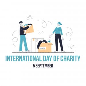 International Day of Charity marketing poster