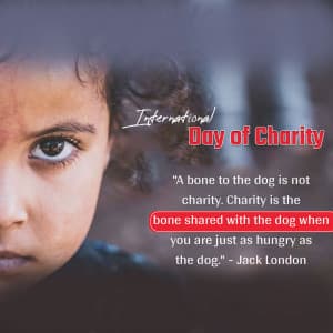 International Day of Charity creative image