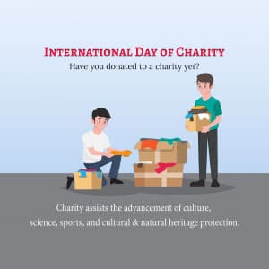 International Day of Charity Facebook Poster