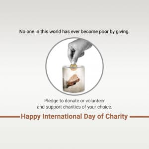 International Day of Charity illustration