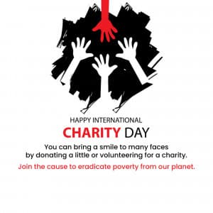 International Day of Charity event advertisement