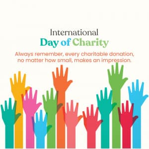 International Day of Charity poster Maker