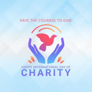 International Day of Charity banner