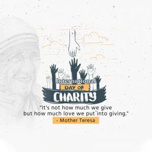 International Day of Charity poster