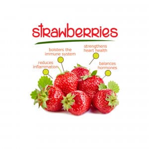 Strawberries promotional poster