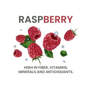 Raspberry promotional template