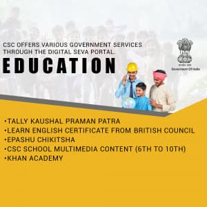 Education with CSC poster