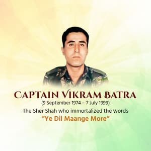 Vikram Batra Jayanti event advertisement