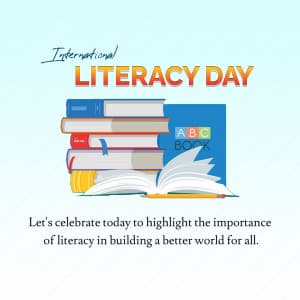 International Literacy Day advertisement banner