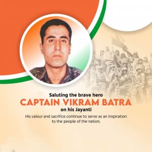 Vikram Batra Jayanti illustration