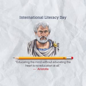 International Literacy Day marketing poster