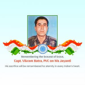 Vikram Batra Jayanti graphic