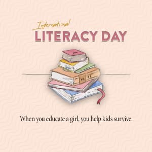 International Literacy Day creative image