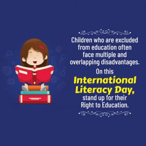 International Literacy Day Facebook Poster