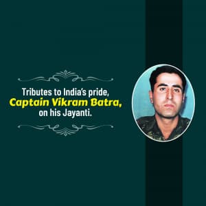 Vikram Batra Jayanti poster