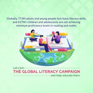 International Literacy Day illustration