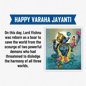 Varaha Jayanti graphic