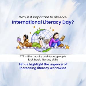 International Literacy Day graphic