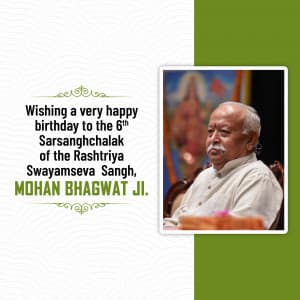 Mohan Bhagwat Birthday graphic