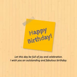Birthday Quote template