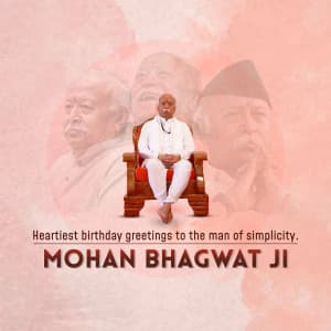 Mohan Bhagwat Birthday creative image