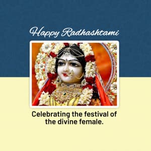 Radhashtami whatsapp status poster