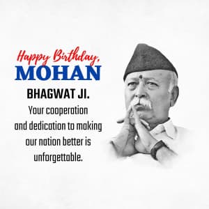 Mohan Bhagwat Birthday Instagram Post