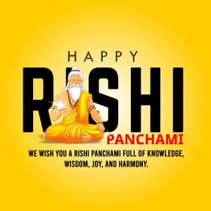 Rishi Panchami marketing flyer