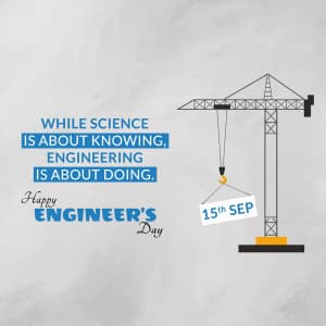 Engineer’s Day whatsapp status poster