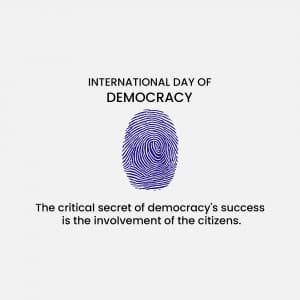 International Day of Democracy ad post