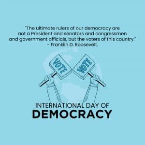 International Day of Democracy greeting image