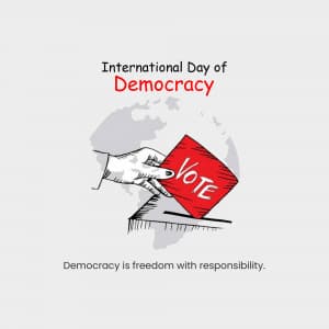 International Day of Democracy marketing poster