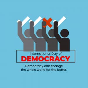 International Day of Democracy graphic