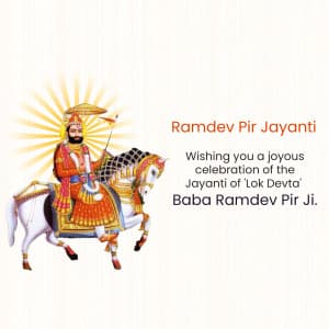 Ramdev Pir Jayanti poster Maker