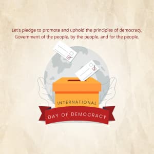 International Day of Democracy Instagram Post