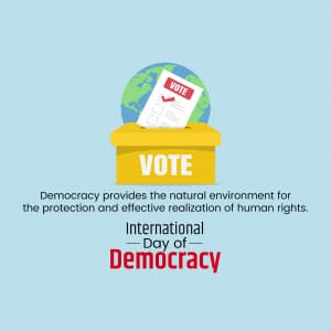 International Day of Democracy graphic