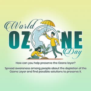 World Ozone Day marketing poster