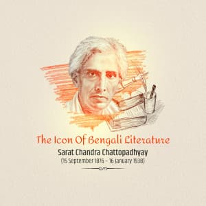 Sarat Chandra Chattopadhyay Jayanti Instagram Post