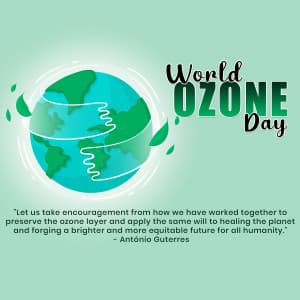 World Ozone Day marketing flyer