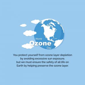 World Ozone Day whatsapp status poster