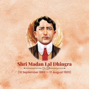 Madan Lal Dhingra Jayanti graphic